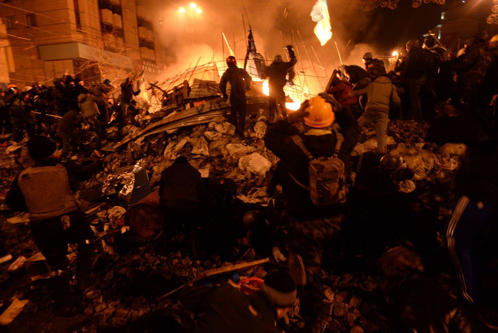 Clashes in Kyiv, Ukraine. Events of February 18, 2014