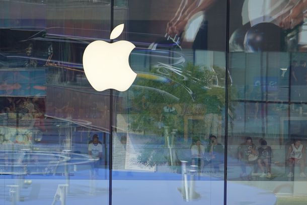 An Apple store locait in Beijing, China.