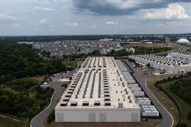 An Amazon Web Services data center in Ashburn, Virginia